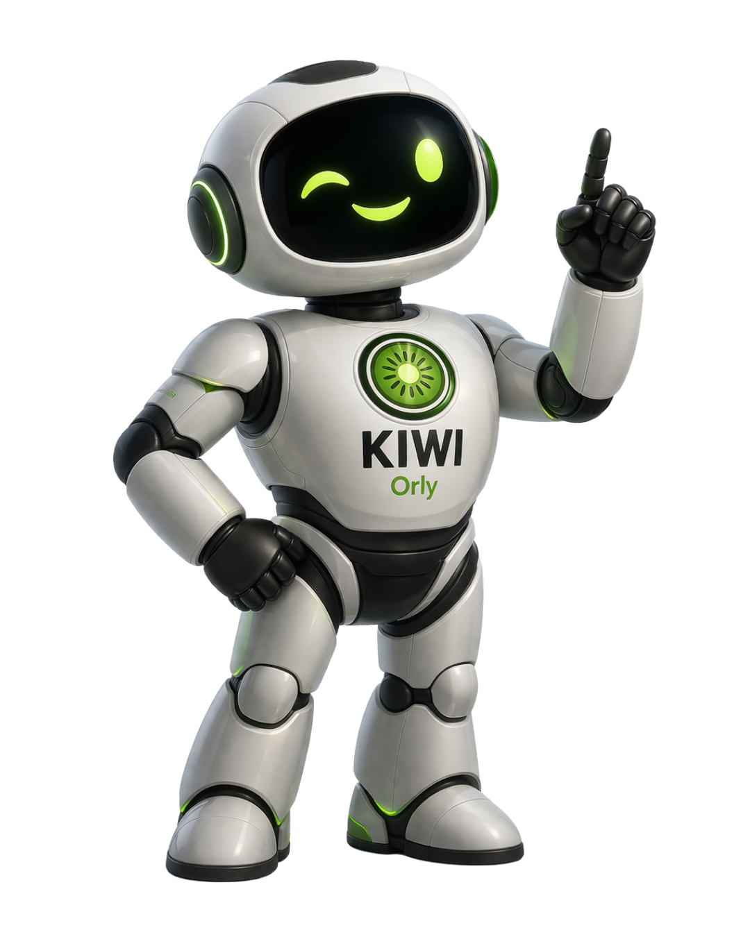 Orly señalando el sistema de crecimiento de KIWI